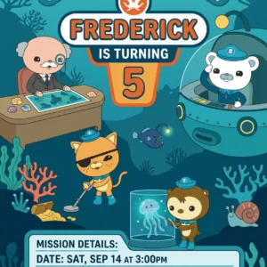 octonauts invitation octonauts birthday invitation