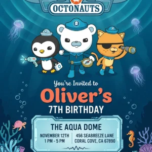 under the sea birthday invitation