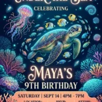 octopus pirate birthday video invitation