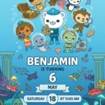 octonauts inspired birthday invitation