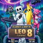fort game birthday invitation