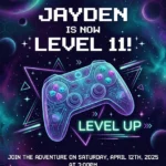 up gaming invitation game birthday invitation