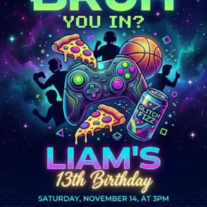 bruh you in birthday invitation