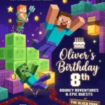 trampoline birthday invitation