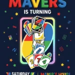 game night birthday invitation