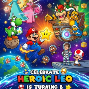 mario birthday invitation