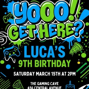 bruh birthday invitation