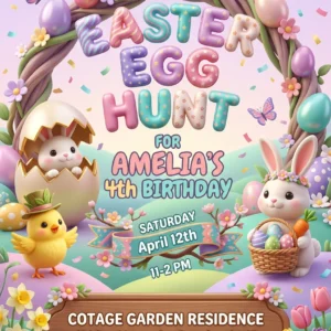 easter egg hunt invitation