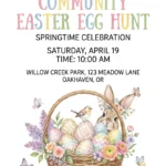 easter egg hunt invitation
