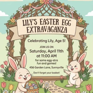 easter egg hunt invitation