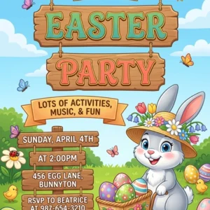 easter egg hunt invitation