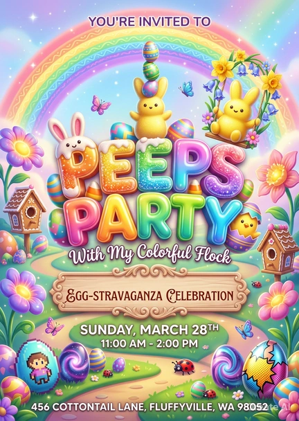 easter egg hunt invitation