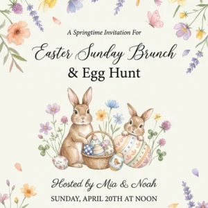 easter egg hunt invitation