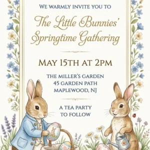 easter egg hunt invitation