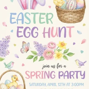 easter egg hunt invitation