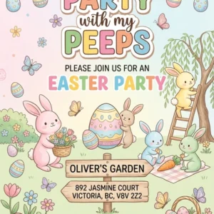 easter egg hunt invitation