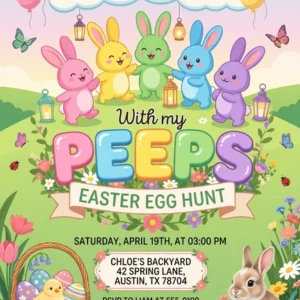 easter egg hunt invitation
