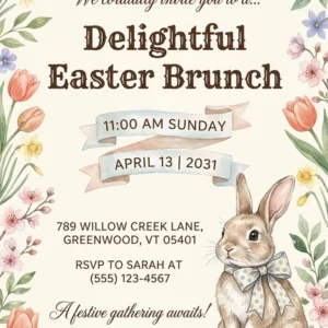 easter egg hunt invitation