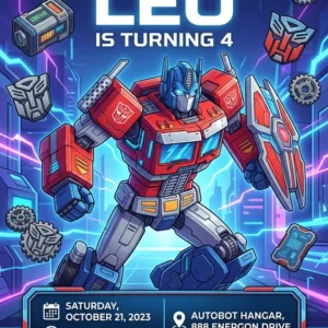 transformers birthday invitation