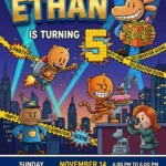 dog man birthday invitation