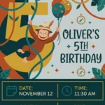 curious george birthday invitation