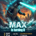 godzilla birthday invitation