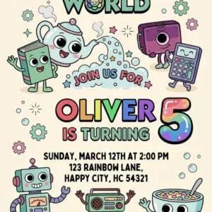 roblox dandy’s world birthday invitation
