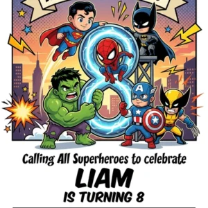 avengers birthday invitation