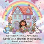 gabbys dollhouse birthday invitation