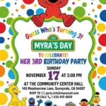 sesame street elmo birthday invitation