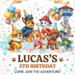 paw-ty birthday invitation
