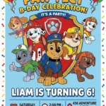 paw patrol birthday invitation